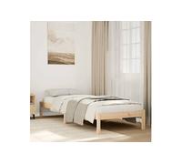 Cadre de lit extra long sans matelas 90x210 cm bois massif pin, lit, meuble de chambre, lit en bois, lit simple, 852402