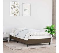 Cadre de Lit Gris Clair 90x200cm Tissu Rembourré Simple Sommier Chambre vidaXL