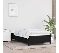 Cadre de Lit Gris Clair 90x200cm Tissu Rembourré Simple Sommier Chambre vidaXL