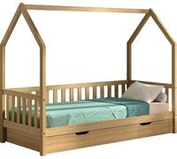Cadre de lit Home - 90x200 cm - avec grille - avec tiroir de lit - Chêne