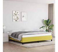 vidaXL Bedframe zonder matras stof donkerbruin 140x190 cm347061 Marron G