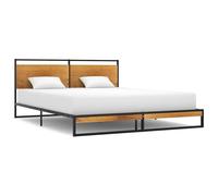 Cadre de Lit Métal 160x200 cm Double Adulte Chambre Maison Intérieur vidaXL