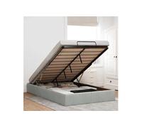 vidaXL Structure Lit Pouf sans matelas 120 x 190 cm Velours