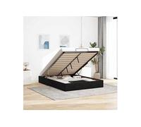 vidaXL Cadre de lit ottoman sans matelas noir 140x190 cm velours 3310963