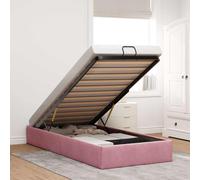 vidaXL Cadre de lit Ottoman sans Matelas Rose 140x190 cm Velours