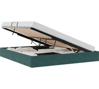 Cadre de lit ottoman Vert foncé 180 x 200 cm Velours