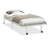 Cadre de lit pliable - VIDAXL - FR9625 - Acier blanc - 90x190 cm - 1 place
