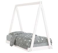Cadre de lit pour enfant blanc 70x140 cm bois de pin massif