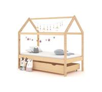 vidaXL Cadre de Lit d'Enfant Blanc