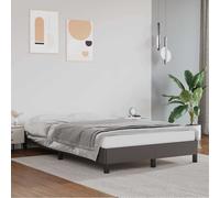 vidaXL Cadre de lit en similicuir Gris 90x190 cm