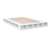 Cadre de lit sans matelas blanc 160x200 cm