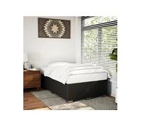 vidaXL Cadre de lit sans Matelas Noir 120x200 cm Similicuir