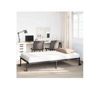 vidaXL Cadre de lit sans matelas pliable noir 80x200 cm acier, cadre de lit en métal, cadre de lit pliable, sommier, cadre 4103958
