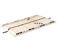 Cadre de Lit Simple en Bois 90 x 200 cm Sommier à Lattes Solide Liry