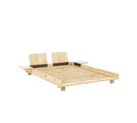 KARUP - Lit double Bois naturel
