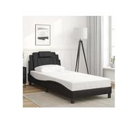 vidaXL Cadre de lit Viana, sans matelas, rembourré, sommier à lattes, lit simple, Multicolore G
