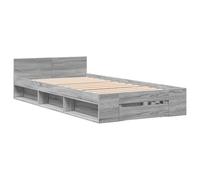 Cadre de lit vidaXL Sonoma Gris 90x190 cm, lit de Rangement, Bois d'ingénierie