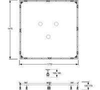 Cadre de montage Mepa SF rectangle 150 / 180, 150.181