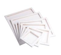 Cadre De Panneau En Bois Carré, Couleur Blanche Pour Toile D'artiste, Peinture À L'huile Ou Acrylique Apprêtée