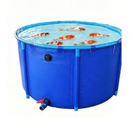 Cadre de piscine hors sol, toile épaisse circulaire durable pour réservoir de stockage extérieur, irrigation agricole, bain d'animaux, 1,2 x 1 m, installation facile, utilisation polyvalente