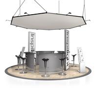 Cadre de plafond pour stands d'exposition de FD 21 Noir - Stands de foire