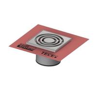 Cadre de rouille TECEdrainpoint S 150 x 150 avec grille. Dense