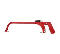 Cadre de Scie à Main Manuel Compact pour Menuiserie Maison Rouge | Acier, Design Multifonction et Compact, Facile à Stocker, Usage Bricolage Intérieur et Travail du Bois