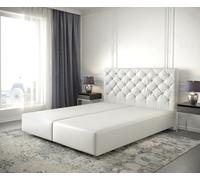 Cadre-de-sommier Dream-Great 140x200 Cuir synthétique Blanc
