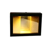 Cadre décoratif pour bureau Décoration De Table Miroir Abysse 3D Lumineux