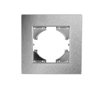 Cadre en aluminium argenté pour un élément, idéal pour encadrer et mettre en valeur vos espaces. Son design élégant et moderne s'adapte à tout style décoratif.