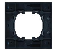 Cadre en aluminium pour module unique couleur noire - Léger, durable, idéal pour installations électriques et montage de composants.