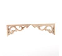 Cadre En Bois Sculpté Vintage 12x6cm, 2 Pièces, Applique Pour Meubles De Maison, Portes, Armoires Murales, Artisanat De Décoration