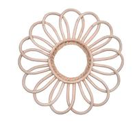 Cadre Fleur en rotin - Miroir Mural Suspendu Cadre Photo Bois créatif à la Main Art déco Salon Chambre Couloir