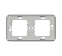 Mureva Styl - Cadre 2 postes horizontal - encastré - IP55 - IK08 - blanc - SCHNEIDER ELECTRIC - MUR39101