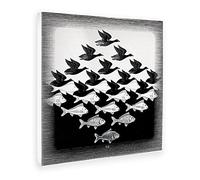 - CADRE - IMPRESSION SUR TOILE CANVAS - LE CIEL ET L'EAU - 50 x 50 CM