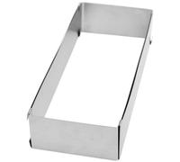SCRAP COOKING 1916 Cadre Pâtissier Rectangulaire Extensible en Inox - Moule Rectangle Longueur Ajustable Réglable de 25 à 48 cm - Pour Gâteaux, Entremets & Desserts - Accessoire Pâtisserie