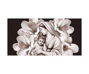 Cadre LA MADONNE AVEC L'ENFANT PARMI LES FLEURS G2338 PINTDECOR