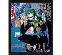 Pyramid International - Cadre lenticulaire 3d - Vrai effet de mouvement et de profondeur - DC Comics - Joker Bang - Idée cadeau anniversaire - 25.5x20.5 - Licence officielle