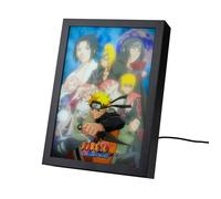 Cadre Lumineux Naruto - Cadre LED avec 3 modes d'éclairage, Alimentation USB, 20x28 cm Deco Chambre Ado Fille, Décoration Lumineu
