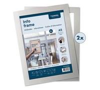 Cadre magnétique INFO FRAME, A5, argent