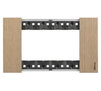 Cadre Modulaire Quatre Unités Ka4804Lm Living Now Biticino - Chêne