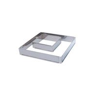 Cadre Patisserie Carré Extensible Inox de BUYER 16 x 16 à 30 x 30 cm H 5 cm