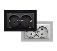 Cadre PC pour 3 modules, blanc, idéal pour organiser et monter des composants électriques dans des installations résidentielles et commerciales.