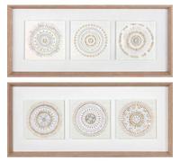 Cadre photo avec impression sur toile, couleur beige, dimensions 34,5 x 69,5 x 9,5 cm