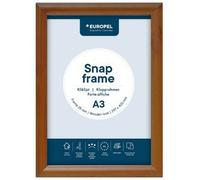 Cadre porte-affiche premium, A4, 25 mm, aspect bois