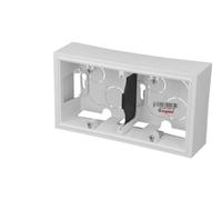 Cadre saillie 2 postes DOOXIE finition blanc