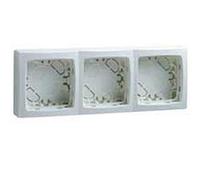 Legrand Cadre saillie 3 postes blanc