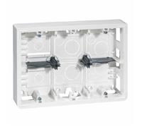 Legrand Cadre saillie Mosaic 080276 Profondeur 46 mm pour 2x6, 2x8 ou 2x3x2 modules et support