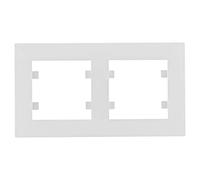 Cadre série lumineuse intense (WL5720) 2 éléments horizontal couleur blanc polaire