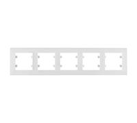 Cadre série lumineuse intense (WL5750) 5 éléments horizontal couleur blanc polaire